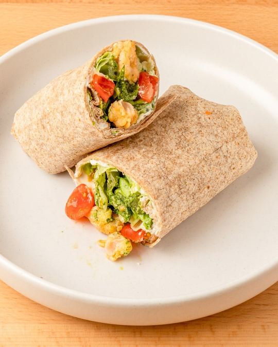 Crispy Pesto Chicken Wrap